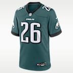 Jersey de fútbol americano Nike de la NFL Game para hombre Saquon Barkley Philadelphia Eagles