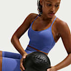 Bra deportivo de baja sujeción con almohadillas para mujer Nike Pro Seamless