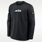 Playera de manga larga Nike Therma-FIT de la NFL para hombre New York Jets Sideline Coaches