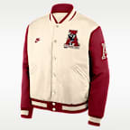 Chamarra bomber universitaria Nike de cierre a presión de largo completo para hombre Alabama Legacy