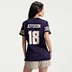Jersey Nike de la NFL Game para mujer Justin Jefferson Minnesota Vikings Rivalries Collection