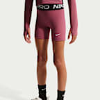 Nike Pro Girls' 12.5cm (approx.) Shorts