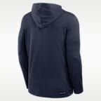 Playera de manga larga universitaria Nike Dri-FIT con gorro para hombre Penn State Sideline