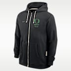 Sudadera con gorro universitaria Nike Dri-FIT de cierre completo para hombre Oregon Sideline Standard Issue