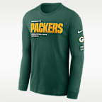 Green Bay Packers Play To Win Essential Men's Nike NFL Long-Sleeve T-Shirt