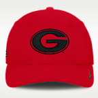 Gorra universitaria Nike Dri-FIT para hombre Georgia Sideline Practice