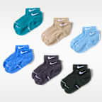 Nike Kids' Dri-FIT Elevated Everyday Ankle Socks (6 Pairs)