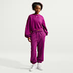 Nike Studio Fleece Medium Weight Women's Oversized Cropped Crew