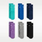 Nike Dri-FIT Performance Basics Little Kids' Crew Socks (6 Pairs)