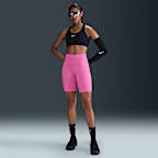 Nike One Women's High-Waisted 8" Biker Shorts with Pockets