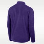 Playera de manga larga universitaria Nike Dri-FIT de medio cierre para hombre LSU Stride