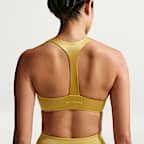 NikeSKIMS Satin Shine Sport-BH mit tiefem Ausschnitt