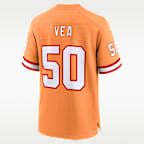 Vita Vea Tampa Bay Buccaneers 50th Anniversary Men's Nike NFL Game Jersey