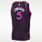 Jersey Nike de la NBA Swingman para niños talla grande de Anthony Edwards de los Minnesota Timberwolves City Edition