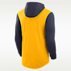 West Virginia Campus Legacy Men's Nike Dri-FIT College Long-Sleeve Hooded T-Shirt