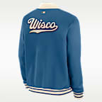 Milwaukee Brewers Authentic Collection City Connect Men's Nike MLB Full-Zip Bomber Jacket