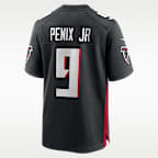 Michael Penix Jr. Atlanta Falcons Men's Nike NFL Game Football Jersey