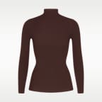 Playera de manga larga con cuello alto para mujer NikeSKIMS Weightless Layers