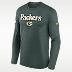 Green Bay Packers Rivalries Collection Sideline Legend Men's Nike Dri-FIT NFL Long-Sleeve T-Shirt