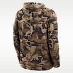 Sudadera con gorro de manga larga universitaria Nike Dri-FIT para hombre LSU 2026 Military Appreciation