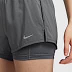 Nike Dri-FIT One Women's Mid-rise 8cm (approx.) 2-in-1 Shorts