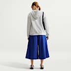 Pants tipo culotte de popelina de tiro medio oversized para mujer Nike Sportswear