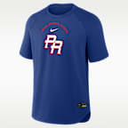 Puerto Rico National Baseball Team 2026 World Baseball Classic Batting Practice Pregame Men's Nike Dri-FIT Top