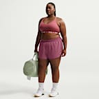 Shorts Dri-FIT de tiro medio de 8 cm con forro de ropa interior para mujer Nike One