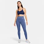 Bra deportivo acolchado de baja sujeción con cuello en V para mujer Nike Indy