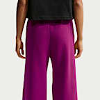 Pants de tiro medio y pierna amplia para mujer Nike Studio Fleece Medium Weight