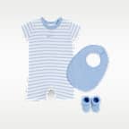 Conjunto de enterito de felpa de 3 piezas para bebé Nike