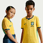 Brazil 2026/27 Match Home Older Kids' Nike Aero-FIT Football Authentic Jersey
