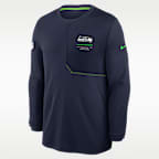 Seattle Seahawks Sideline Coach Men's Nike Dri-FIT NFL Long-Sleeve Top