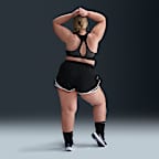 Short de running taille mi-haute avec sous-short intégré Dri-FIT 8 cm Nike Tempo pour femme (grande taille)