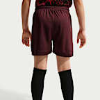 나이키 유나이티드 아카데미 주니어(여아) 드라이 핏 축구 4인치 쇼츠