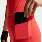 ナイキ ユニバーサ ウィメンズ ハイウエスト 13cm バイカーショートパンツ フロントシームなし