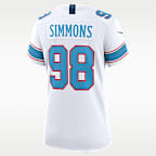 Jersey Nike de la NFL Game para mujer Tennessee Titans Jeffery Simmons