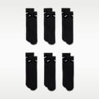 Chaussettes mi-mollet Nike pour enfant (6 paires)