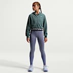 Nike Pro Fleece Big Kids' (Girls') Dri-FIT Full-Zip Hoodie