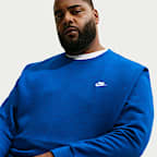 Sudadera de cuello redondo de tejido Fleece para hombre Nike Club
