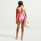Traje de baño de una pieza con espalda en forma de U para niña talla grande Nike Swim