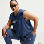 Pants de entrenamiento oversized de cintura alta para mujer (talla grande) Nike Sportswear Phoenix Fleece