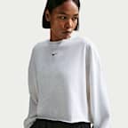 Sudadera de cuello redondo de French Terry oversized para mujer Nike Sportswear Chill Terry