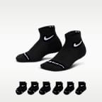Calcetines al tobillo Dri-FIT Elevated Everyday para niños (6 pares) Nike
