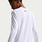 Playera de manga larga Dri-FIT UV para niño talla grande Nike Swim Hydroguard