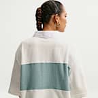 Maglia polo oversize a manica corta Nike Sportswear Heritage – Donna