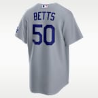 Jersey Nike Stadium de la MLB para hombre Mookie Betts Los Angeles Dodgers