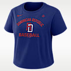 Dominican Republic National Baseball Team 2026 World Baseball Classic Mod Women's Nike Cropped T-Shirt