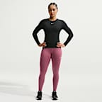 Leggings i fullängd Nike One Seamless Front med hög midja för kvinnor