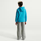 Sudadera con gorro de cierre completo de French Terry para niños talla grande Nike Club Fleece